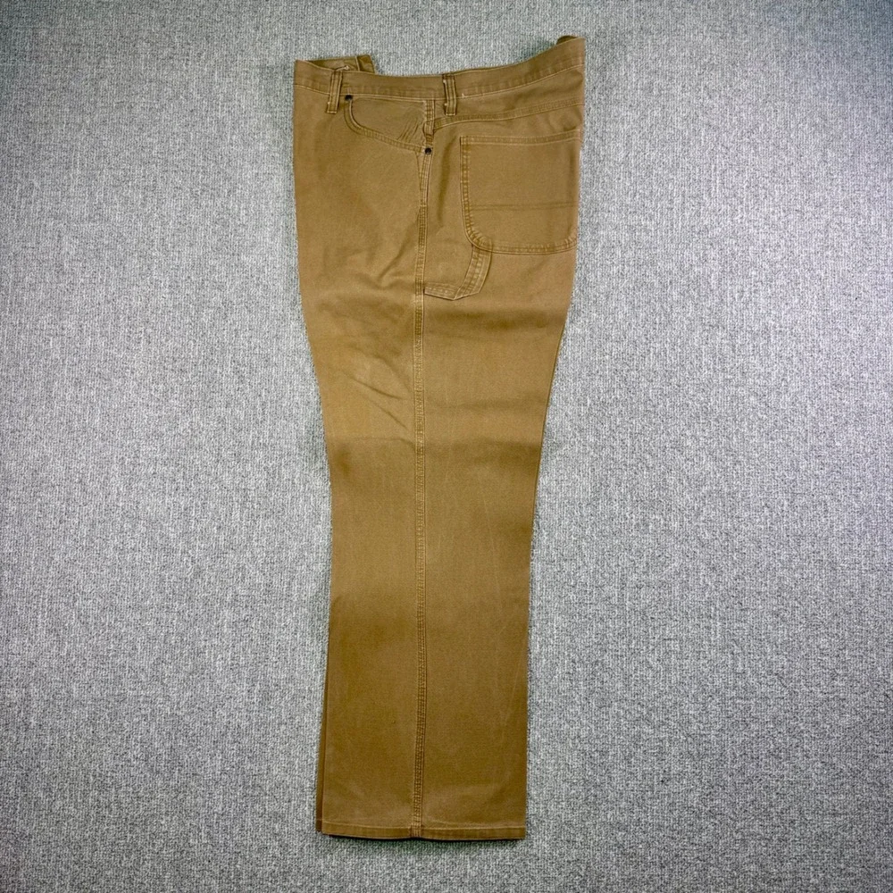 Dickies Carpenter Work Pants Men's 42x32 Tan Canvas Utility Heavy Duty‎